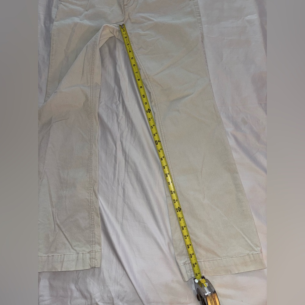 Vintage Y2K American Eagle Corduroy Mid-Rise White Pants - Picture 13 of 13